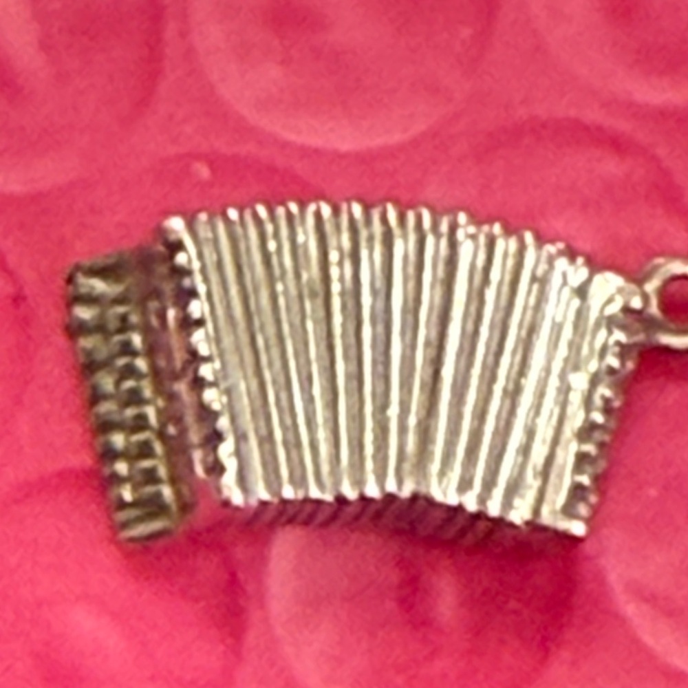 Sterling Silver Accordion vintage Charm